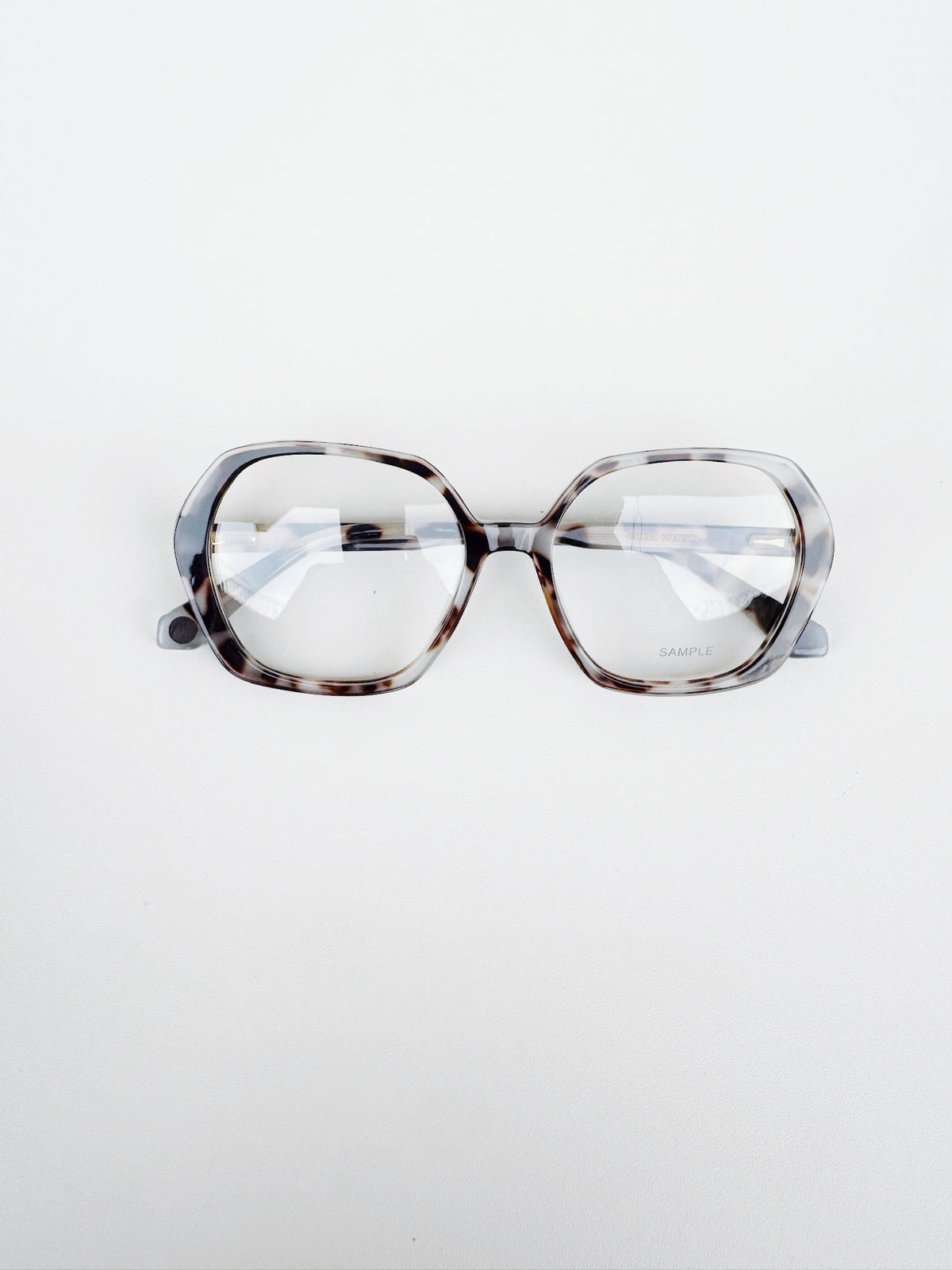 Marble Hexagon Acetate Frames