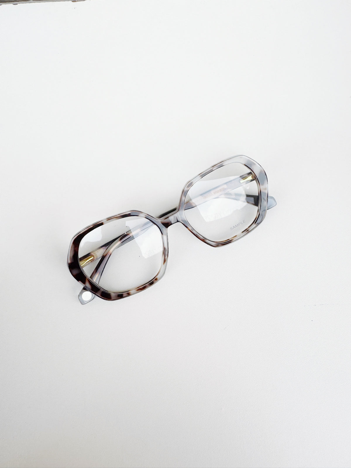 Marble Hexagon Acetate Frames