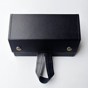 2 in 1 Leather Glasses Box and Protective Eyewear Case
 - Brown & Black