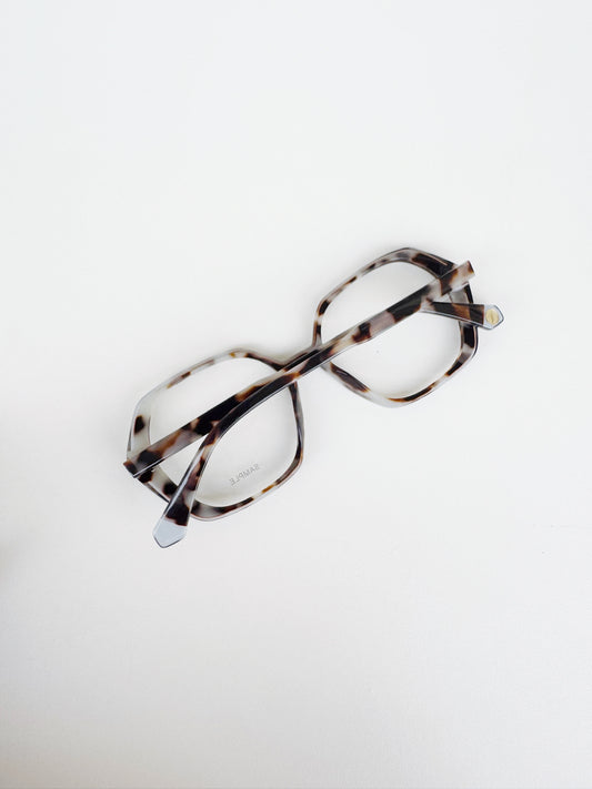 Marble Hexagon Acetate Frames